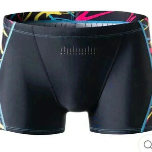 MY KILOMETER MEN ATHLETIC JAMMERS | SWIMWEAR DURABLE SQUARE LEG TRUNKS 3XL